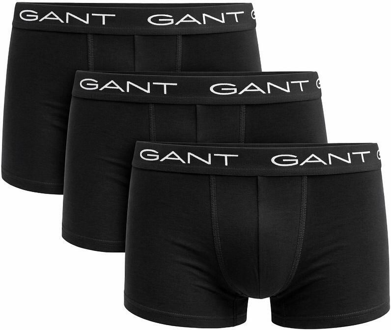 Gant Boxers Boxershorts Trunk 3-Pack Zwart - Foto 2