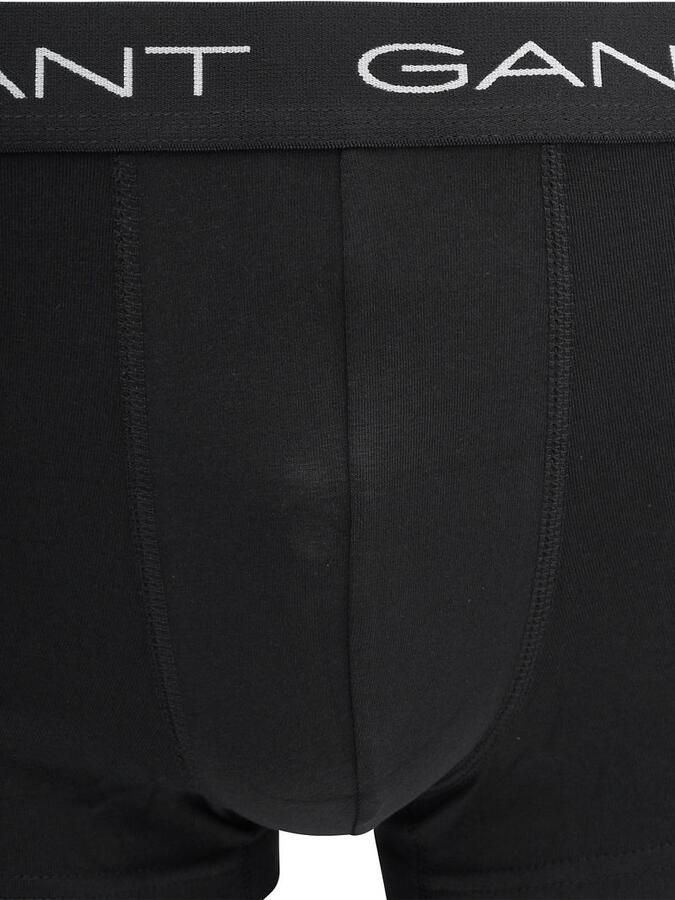 Gant Boxers Boxershorts Trunk 3-Pack Zwart - Foto 3