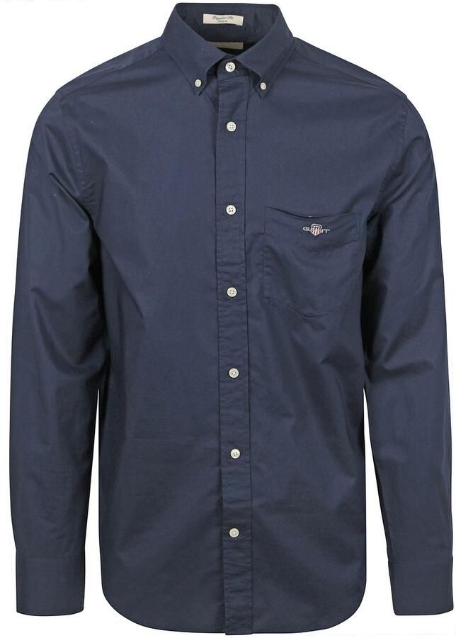 Gant Overhemd met lange mouwen Regular fit poplin overhemd licht slijtvast easy care - Foto 3