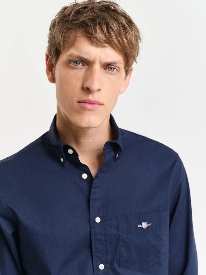 Gant Overhemd met lange mouwen Regular fit poplin overhemd licht slijtvast easy care - Foto 5