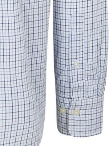 Gant Casual Overhemd Poplin Ruit Blauw - Foto 4