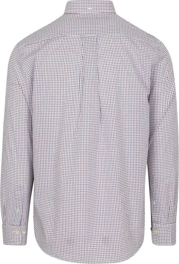 Gant Casual Overhemd Poplin Ruit Blauw Rood - Foto 2