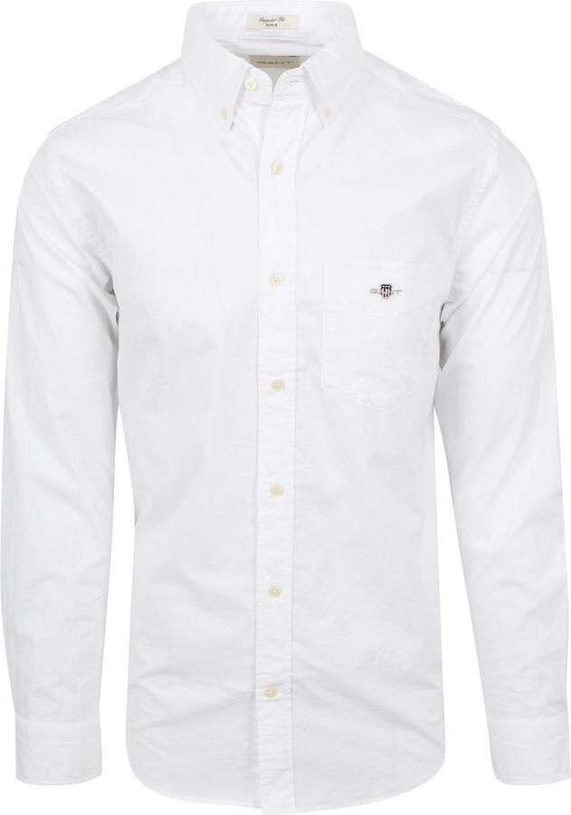 Gant Overhemd met lange mouwen Regular fit poplin overhemd licht slijtvast easy care - Foto 7