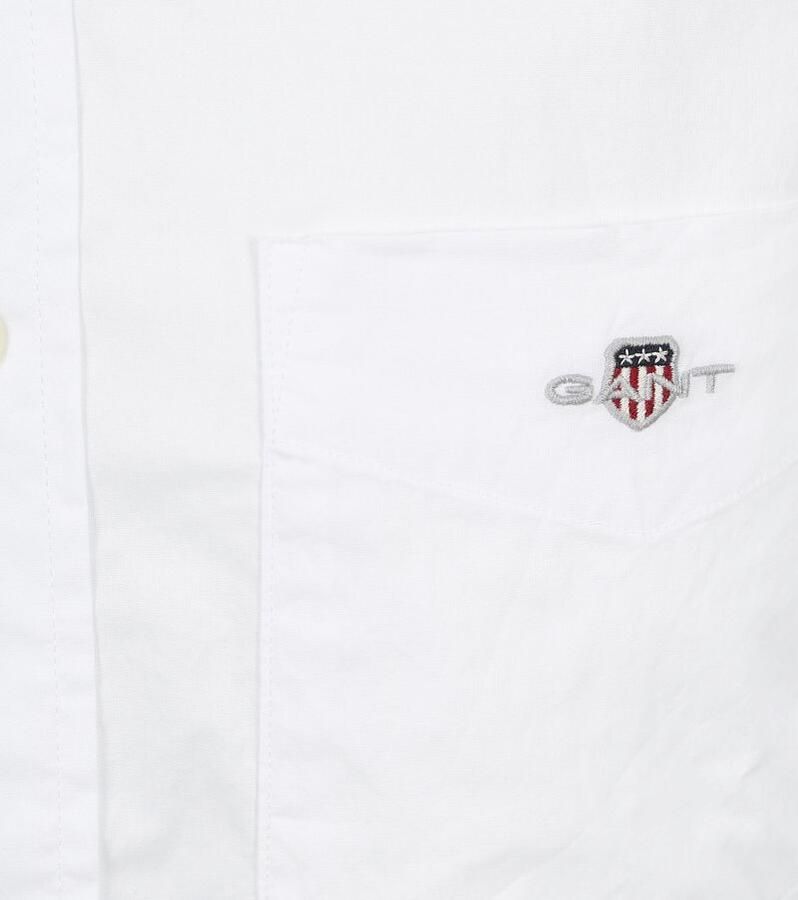 Gant Overhemd met lange mouwen Regular fit poplin overhemd licht slijtvast easy care