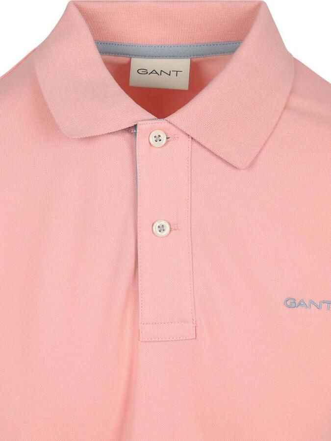 Gant Poloshirt REG CONTRAST PIQUE SS RUGGER met contrastkleurige inzetten - Foto 6