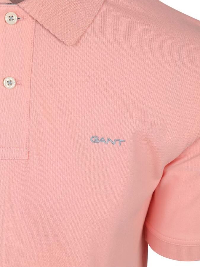 Gant Poloshirt REG CONTRAST PIQUE SS RUGGER met contrastkleurige inzetten - Foto 7
