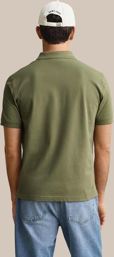 Gant Contrast Piqué Poloshirt Herb Groen - Foto 8