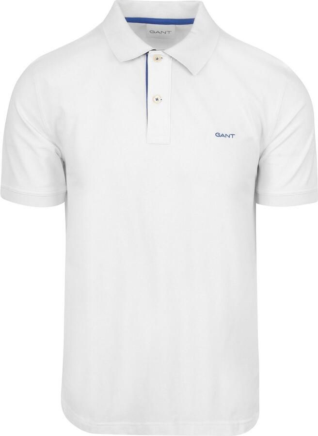 Gant Poloshirt REG CONTRAST PIQUE SS RUGGER met contrastkleurige inzetten - Foto 7