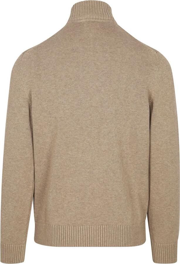 Gant Schipperstrui CASUAL COTTON HALFZIP met geborduurd grafisch logo op de borst - Foto 2
