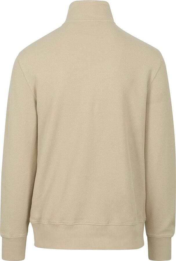 Gant Half Zip Trui Ecru - Foto 2