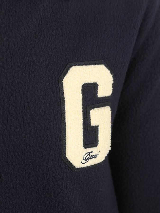 Gant Halfzip Trui Fleece Navy - Foto 3