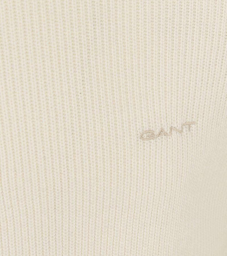 Gant Halfzip Trui Wolmix Ecru - Foto 2