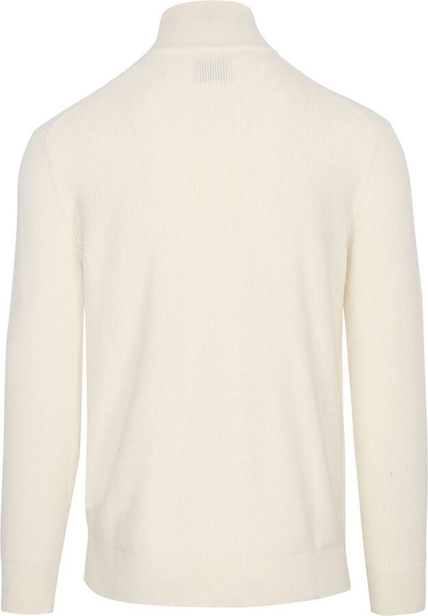 Gant Halfzip Trui Wolmix Ecru - Foto 3