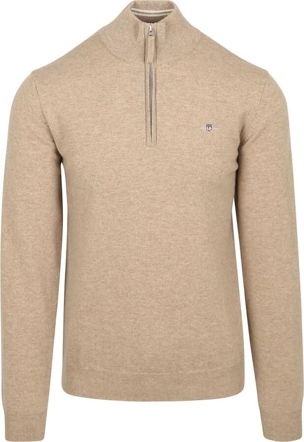 Gant Regular fit pullover in gebreide look van zuiver lamswol