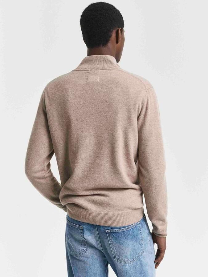 Gant Regular fit pullover in gebreide look van zuiver lamswol - Foto 3