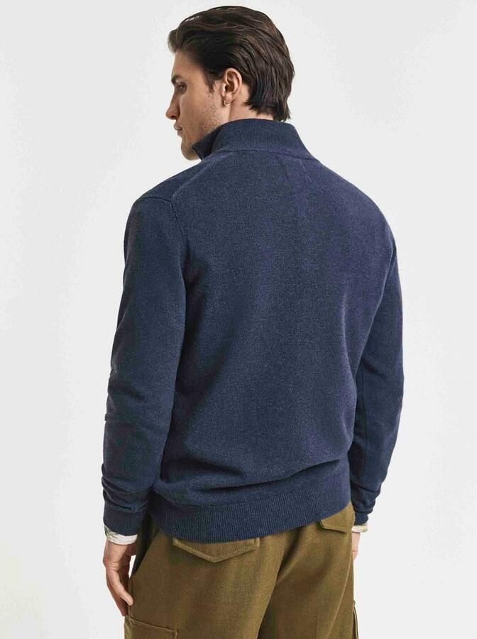 Gant Regular fit pullover in gebreide look van zuiver lamswol - Foto 5