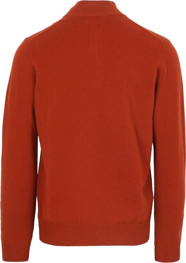 Gant Halfzip Wol Trui Logo Rust - Foto 3