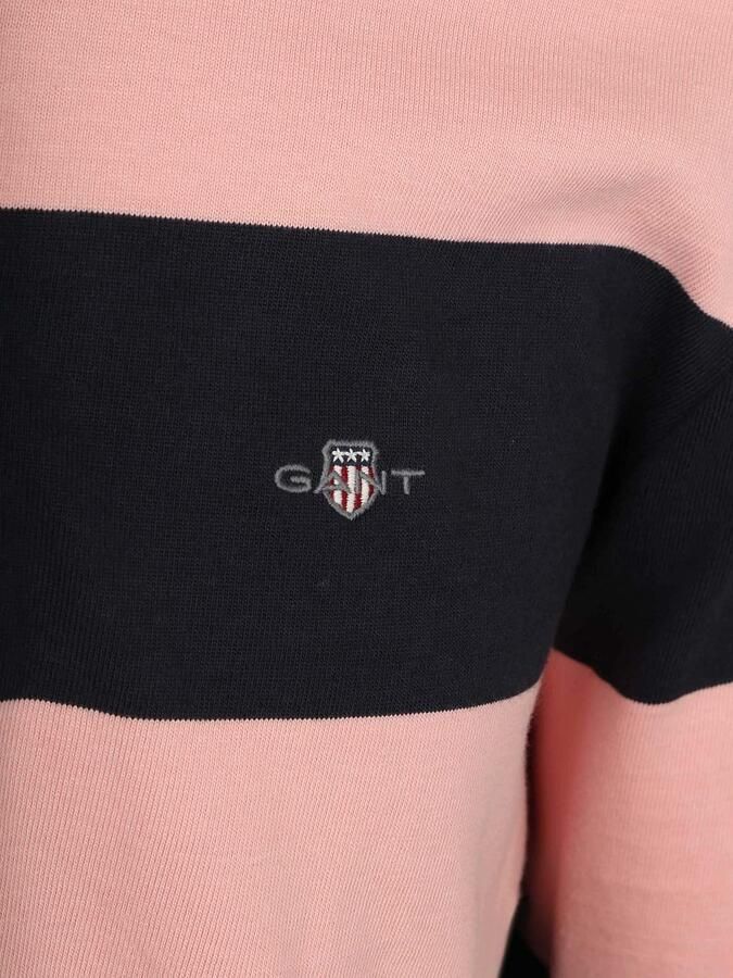 Gant Heavy Rugger Shield Polo Streep Navy Roze - Foto 5