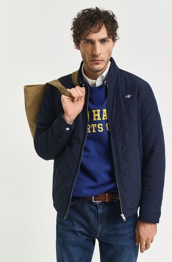 Gant Blauwe Jas met Gerecyclede Polyester Voering Blue Heren - Foto 4