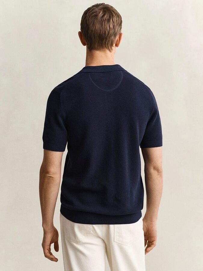 Gant T-shirt met ronde hals en labelstitching - Foto 2