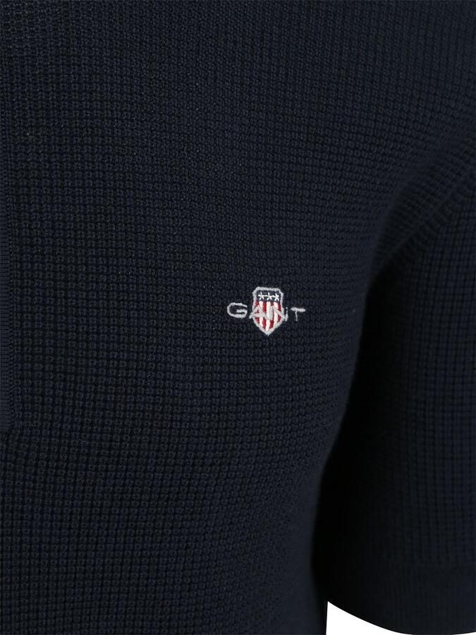 Gant T-shirt met ronde hals en labelstitching - Foto 4