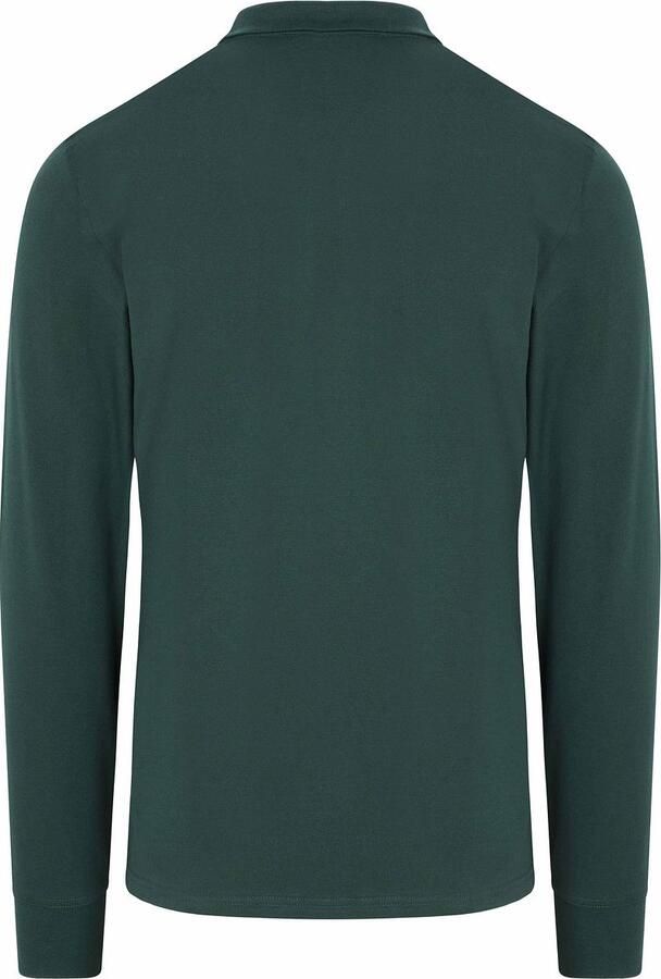 Gant Longsleeve Contrast Piqué Poloshirt Tartan Groen - Foto 2