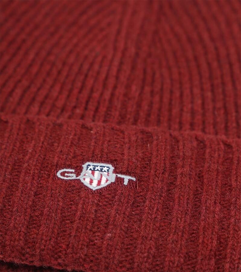 Gant Pet Muts Wol Bordeaux - Foto 2