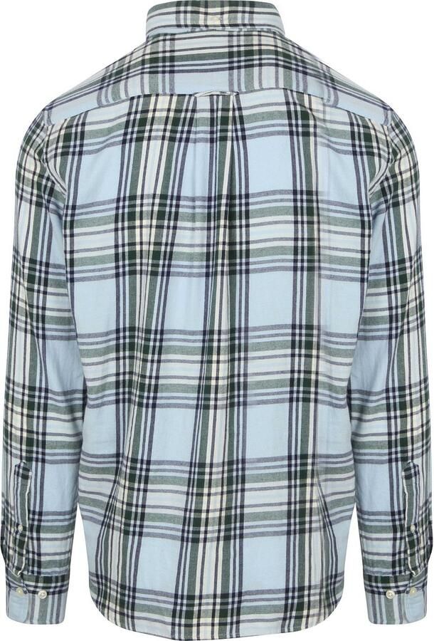 Gant Overhemd Flanel Ruit Blauw - Foto 3