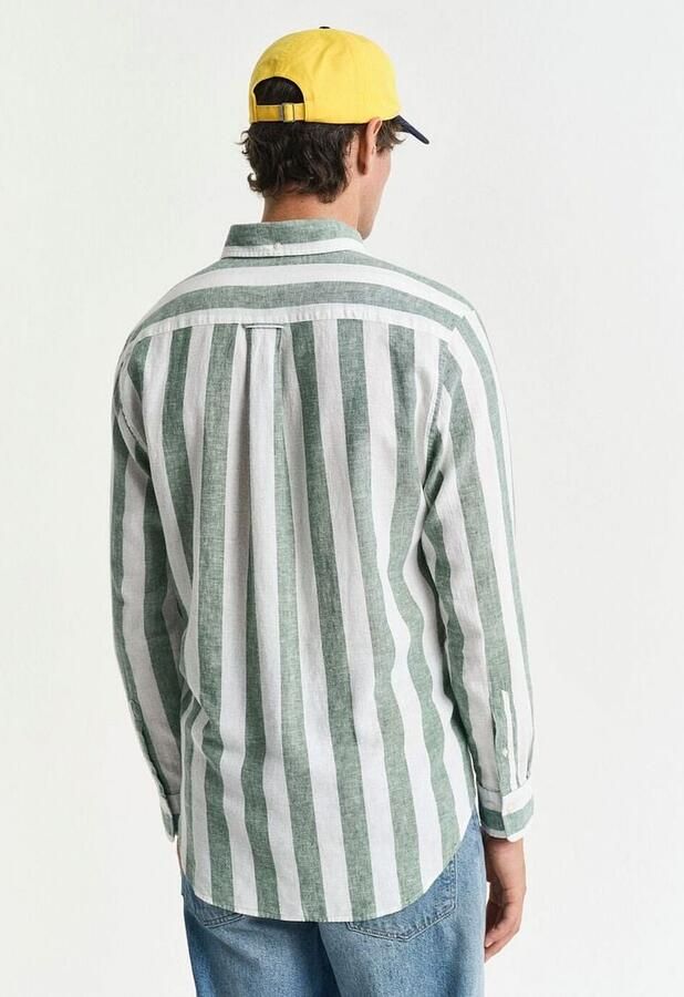 Gant Overhemd met lange mouwen REG COTTON LINEN BOLD STRIPE SHIRT - Foto 4