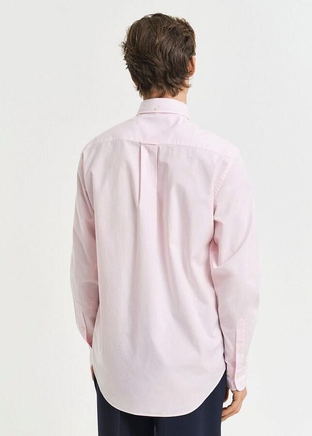 Gant Poplin Banker Overhemd Streep Lichtroze - Foto 5