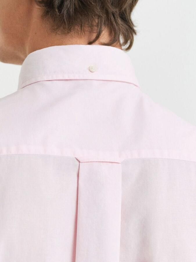 Gant Poplin Banker Overhemd Streep Lichtroze - Foto 3