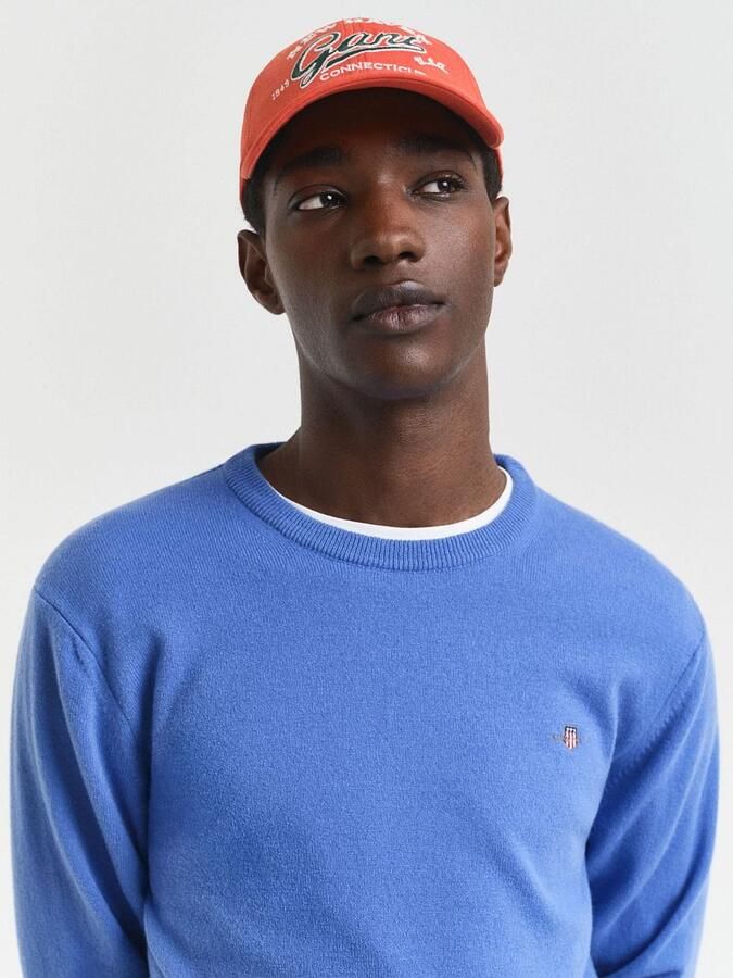 Gant Gebreide pullover van zuivere lamswol met ribboorden - Foto 3