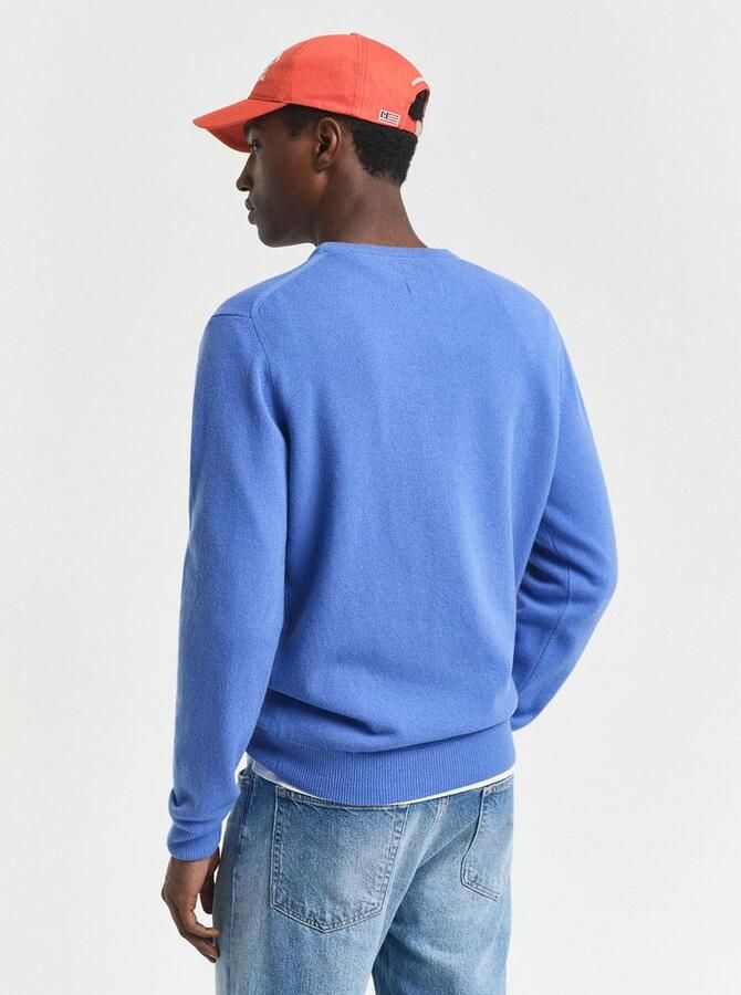 Gant Gebreide pullover van zuivere lamswol met ribboorden - Foto 5