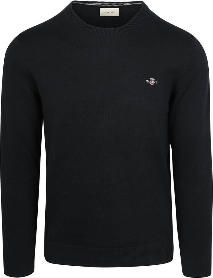 Gant Trui met ronde hals CLASSIC COTTON C-NECK Premium gebreide trui van zacht 100% katoen overgangstrui - Foto 3