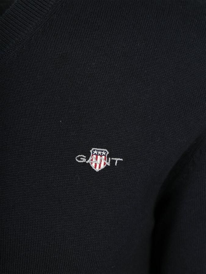 Gant Trui met V-hals CLASSIC COTTON V-NECK Premium gebreide jersey van zacht 100% katoen overgangstrui - Foto 6