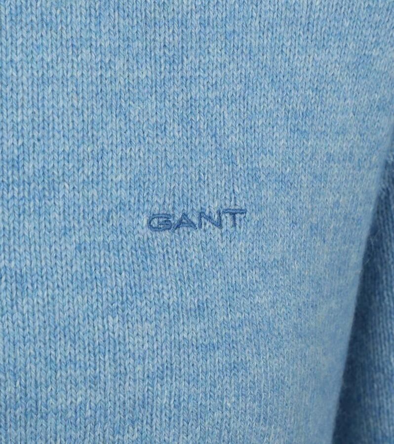 Gant Sweater Pullover Wool Blend Lichtblauw