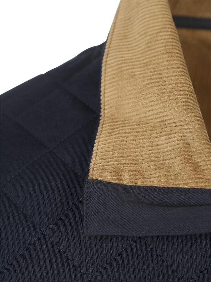 Gant Quilted Mocker Pullover Navy - Foto 2