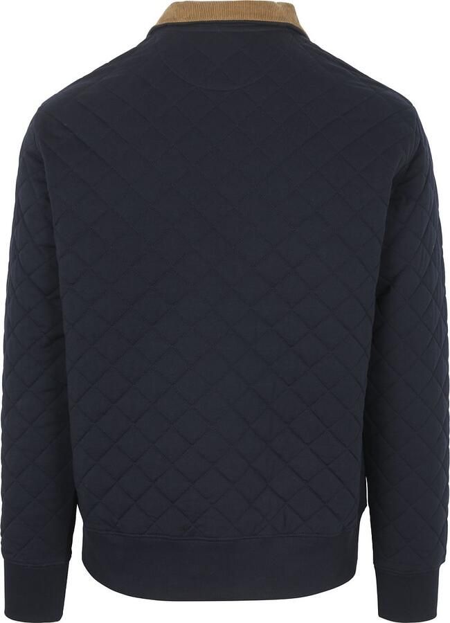Gant Quilted Mocker Pullover Navy - Foto 3