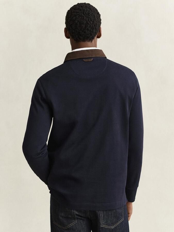 Gant Rugger Shield Corduroy Polo Navy - Foto 4