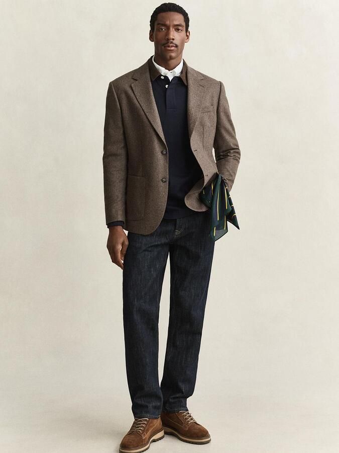 Gant Rugger Shield Corduroy Polo Navy - Foto 5