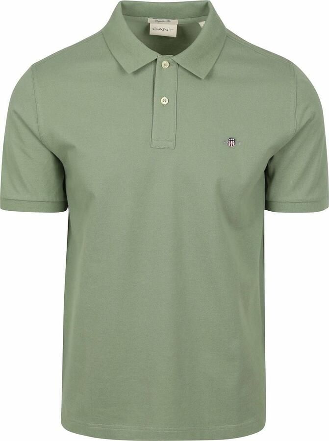 Gant T-shirt Shield Piqué Poloshirt Groen - Foto 5