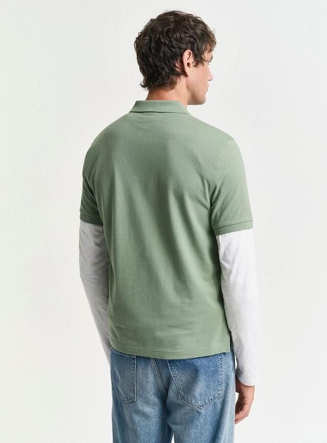 Gant T-shirt Shield Piqué Poloshirt Groen - Foto 4