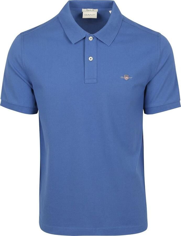 Gant Regular fit poloshirt met labelstitching model 'SHIELD' - Foto 5