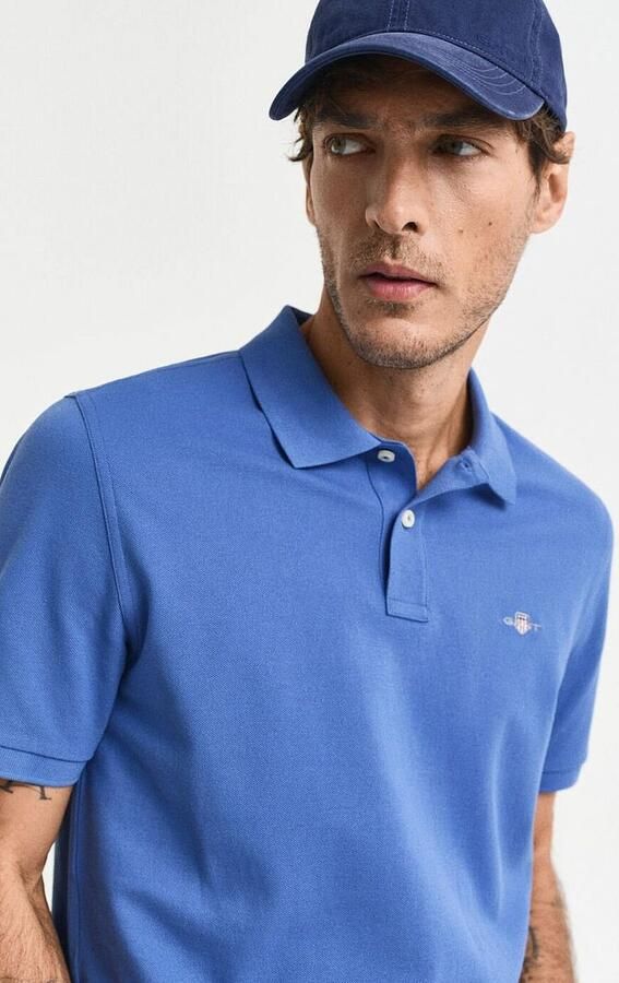 Gant Regular fit poloshirt met labelstitching model 'SHIELD' - Foto 4