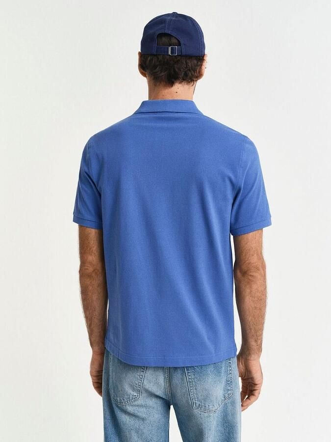 Gant Regular fit poloshirt met labelstitching model 'SHIELD' - Foto 2