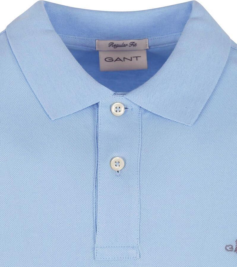 Gant Poloshirt REG SHIELD SS PIQUE POLO met logo en platte breikraag 100% katoen pique - Foto 4