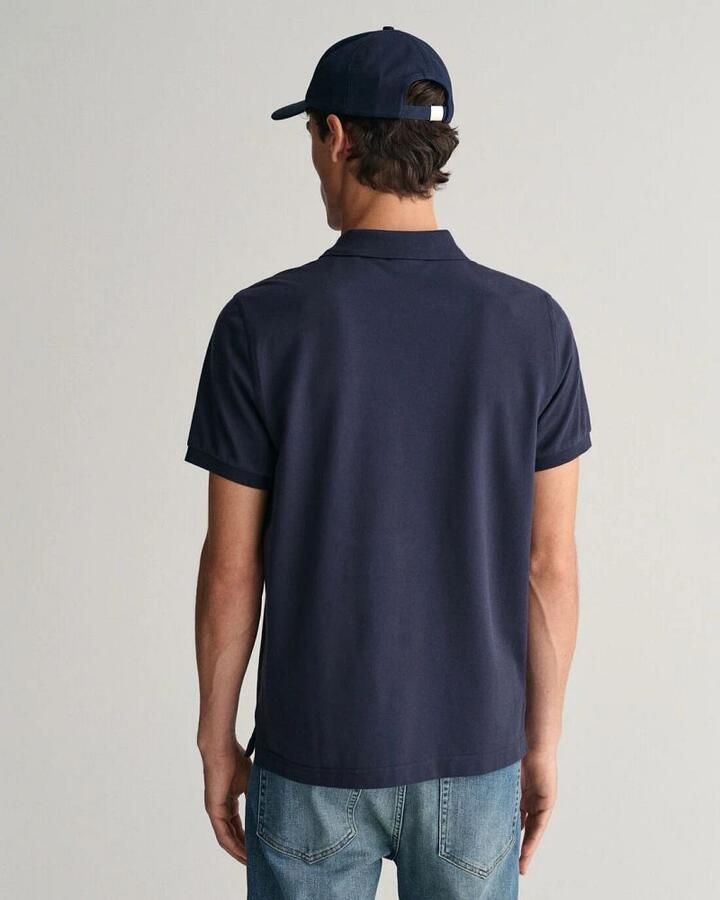 Gant Poloshirt REG SHIELD SS PIQUE POLO met logo en platte breikraag 100% katoen pique - Foto 11