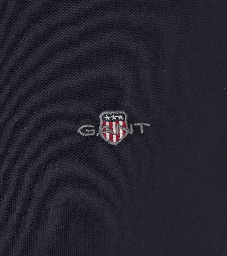 Gant Poloshirt REG SHIELD SS PIQUE POLO met logo en platte breikraag 100% katoen pique - Foto 3