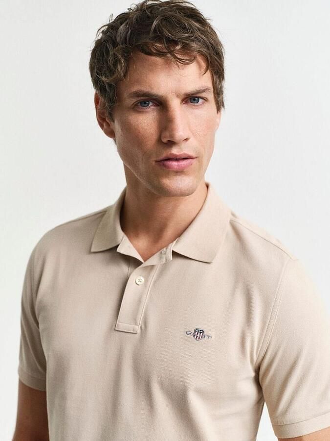 Gant T-shirt Shield Piqué Poloshirt Sand - Foto 2