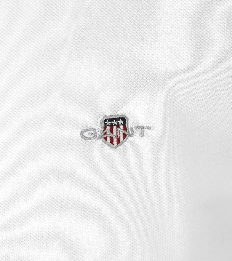 Gant Poloshirt REG SHIELD SS PIQUE POLO met logo en platte breikraag 100% katoen pique - Foto 4